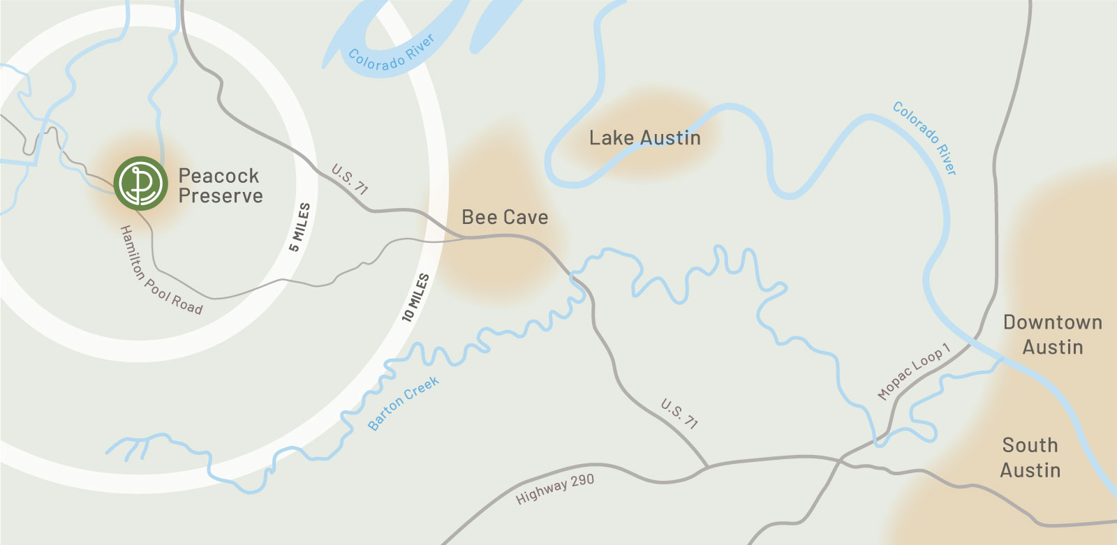 peacock preserve map